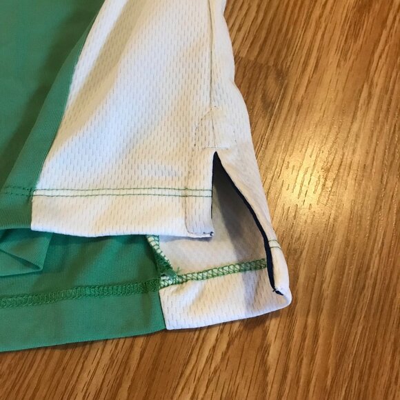 Chaps Golf XL Mens Golf Polo Shirt Green White & Blue Color Block Poly Spandex - Picture 3 of 8